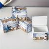 4 pz Scatola portaoggetti in legno mediterraneo Organizzatore per gioielli Piccola scatola in legno dall'Oceano per esposizioni a tema spiaggia Decorazione per la casa