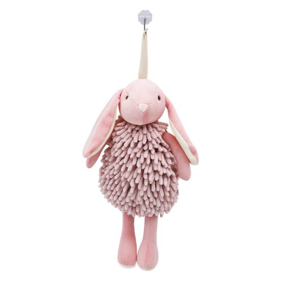 Yousheng Chenille Hand Towel Soft Velvet Absorbent Towel Bathroom Three-dimensional Bunny Shape Quick Drying Hand Towel