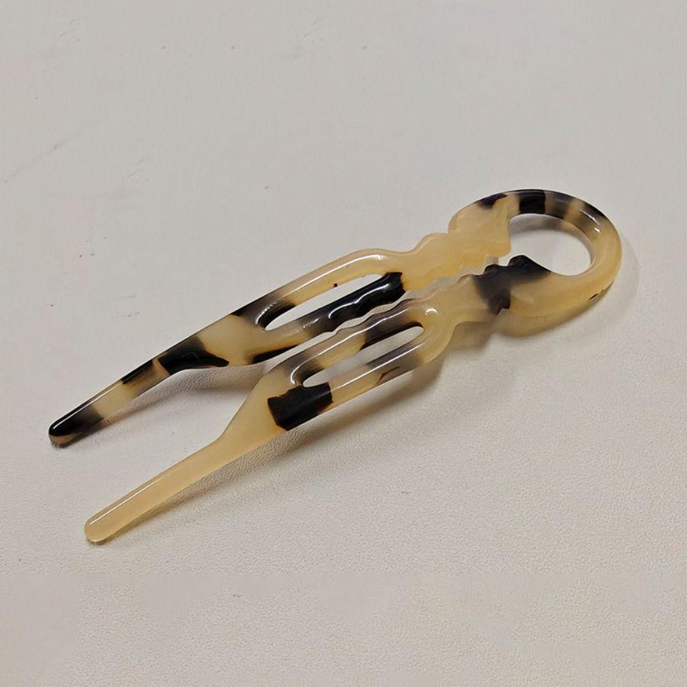 U-Shaped French Hair Pins Acetate Hair Sticks Elegant Hair Bun For Woman Girl Hair Accessories