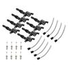 8X lgnition Coil +Spark Plug+Connector FD508  DG511 For Ford F150 5.4L 2004-2010