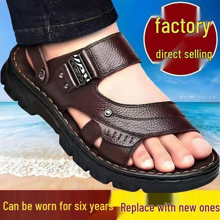 

Men s Lightweight Dual-Use Non-Slip Beach Sandals 38