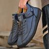 Handgemachte Spaltlederstiefel Herrenschuhe Bequeme Stiefeletten für Männer Freizeitschuhe Große Werkzeugschuhe