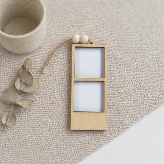 Holz Bilderrahmen, DIY Sublimations Rohlinge Bilderrahmen, mit Aufhängeseil Verzierungen für Heim Wanddekor