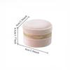 Mini Round Velvet Jewelry Box Portable Travel Organizer Case with Mirror and Zipper Rings Earrings Necklaces Small Accessories