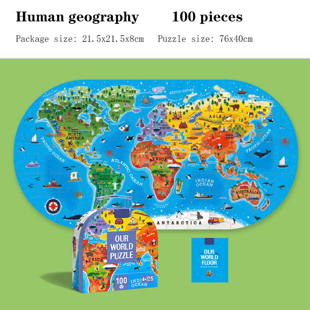 Dinosaur Puzzles For Kids Cartoon Floor Puzzles With Carrying Box Preschool Learning Educational Toys Gifts For Boys Girls