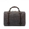Waxed Canvas Luggage Leather Carry-on Travel Bag Casual Men's Bag Single Shoulder Crossbody Travel Bag