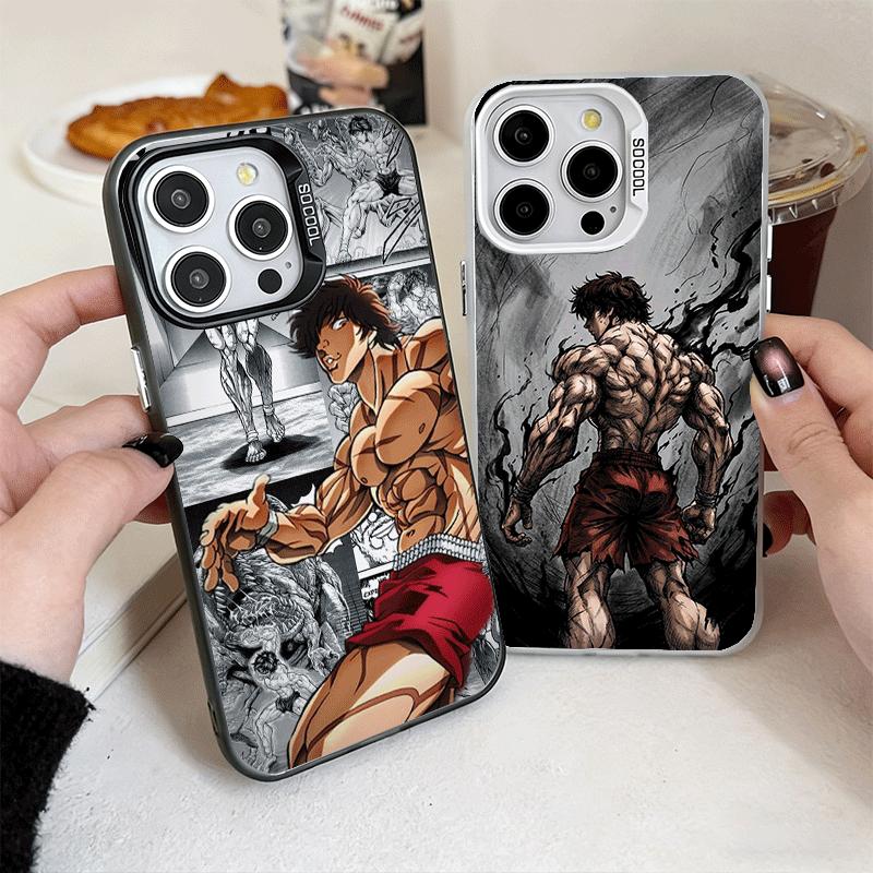 Baki the Grappler Anime Weiche Handyhülle für iPhone 15 16 17 Pro Max 17Air 16E 14 Plus 13 12 Mini Stoßfeste Hülle Rückseite