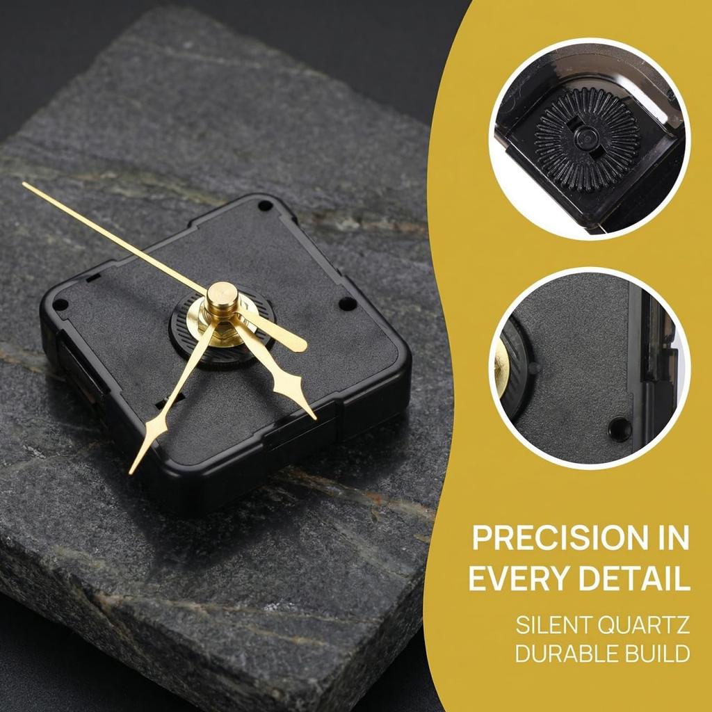 Gadpiparty Clock Movement Quartz Movement Suitable for 10-12CM Table Clock Movement DIY Handmade Wall Clock ReplacementCraft Repair Parts (15-0449