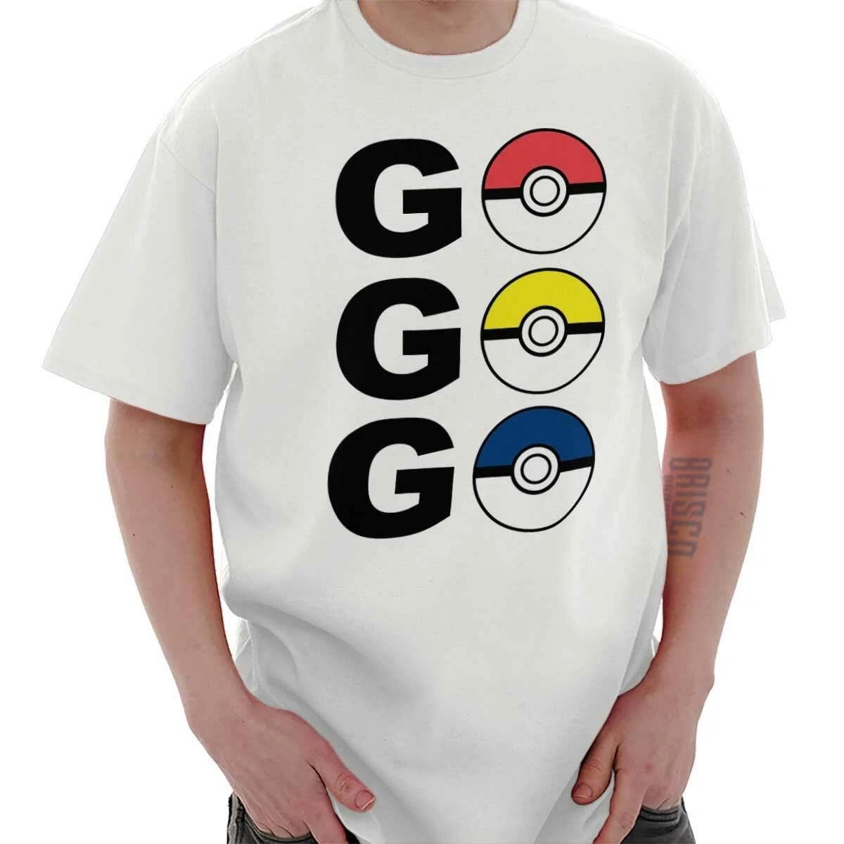 Cool Anime Video Game Trainer GO GO GO Ball Womens or Mens Crewneck T Shirt Tee XL