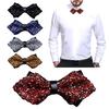 Bow Tie Sparkling Rhinestones Decor Sharp Corner Design Bow Tie Weddings Business Parties Suit Accessories