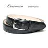 Coxswain Belt for Genuine Crocodile 30mm Made in [COXSWAIN] Men, Leather, Black, Embossed, Width, Japan, CW20210-19