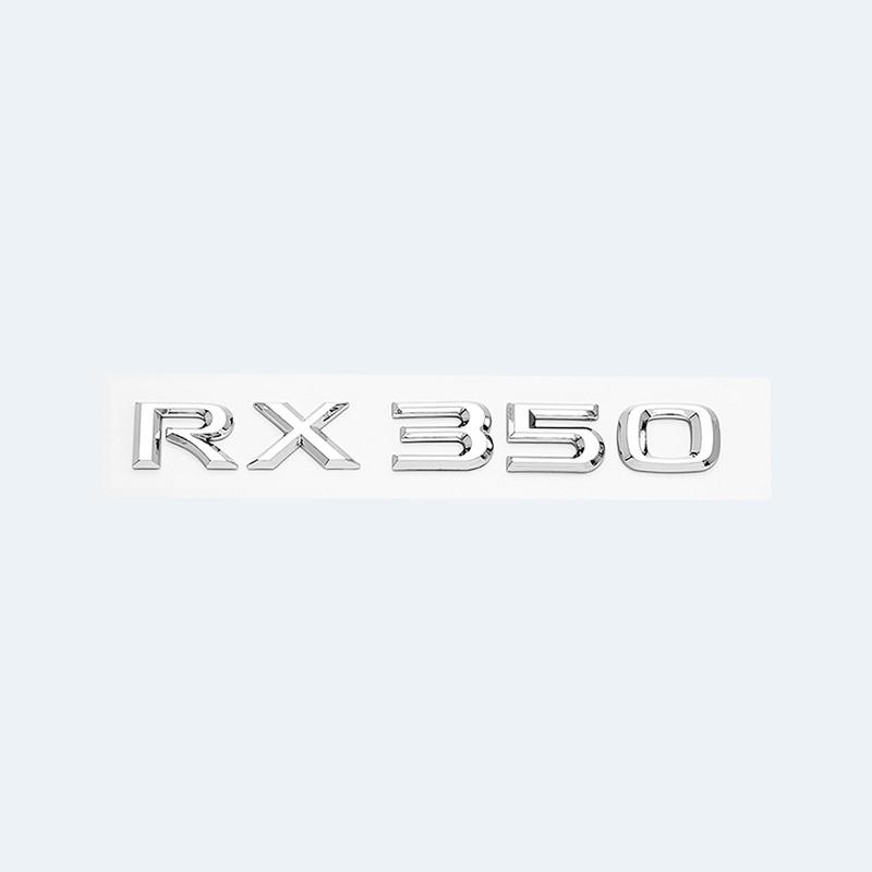 3D Chrome Glossy Black ABS RX200t RX270 RX300 RX350 RX450h RX450hL HYBRID Emblem for LEXUS Car Trunk Trunk Rear Logo Sticker