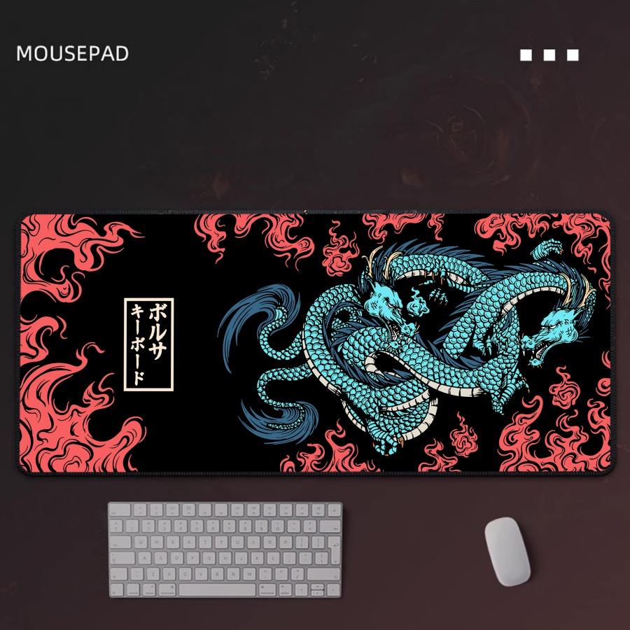 Gaming Mouse Pad Chinese Dragon Computer Gamer Mousepad Lock Edge Mouse Mat Game Accessories Keyboard Pads