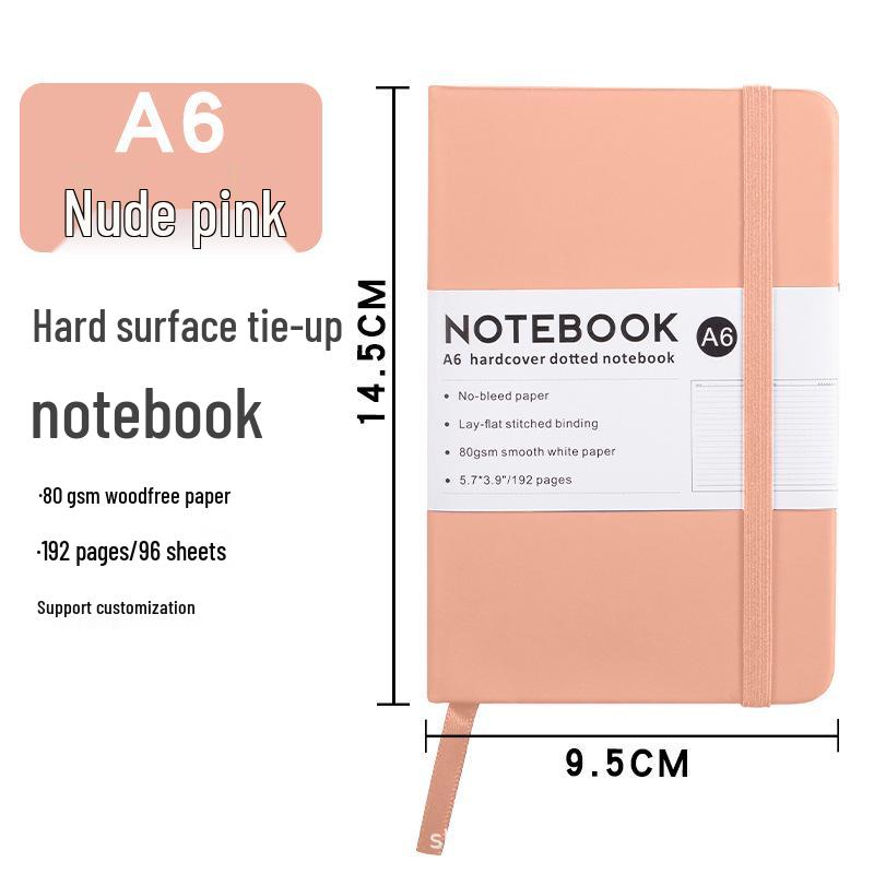 Custom A5 PU Notebook with Strap - Portable, Logo-Printable Business Journal, A6 Size Available