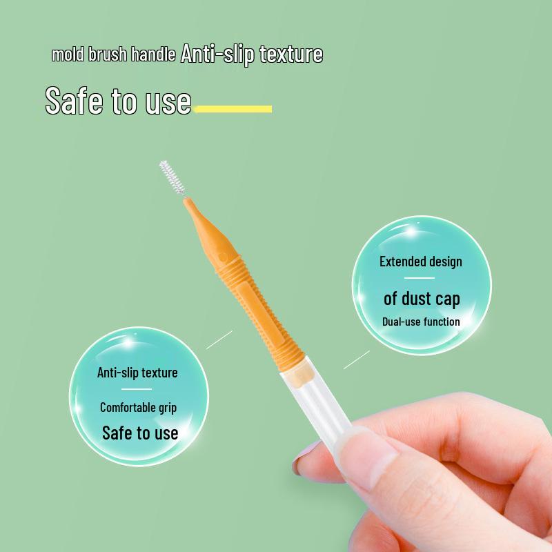 Customizable I-Type Superfine Interdental Brush for Orthodontic Care - Soft Bristles for Effective Cleaning