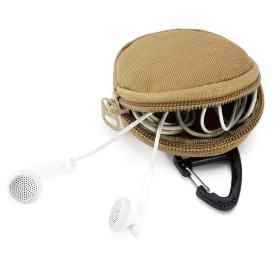 Organizér na mince Vodotěsná Oxford látka Peněženka na mince Klíčenka Venkovní pouzdro na nářadí Peněženka na bezdrátová sluchátka Klíče Turistické úložné pouzdro