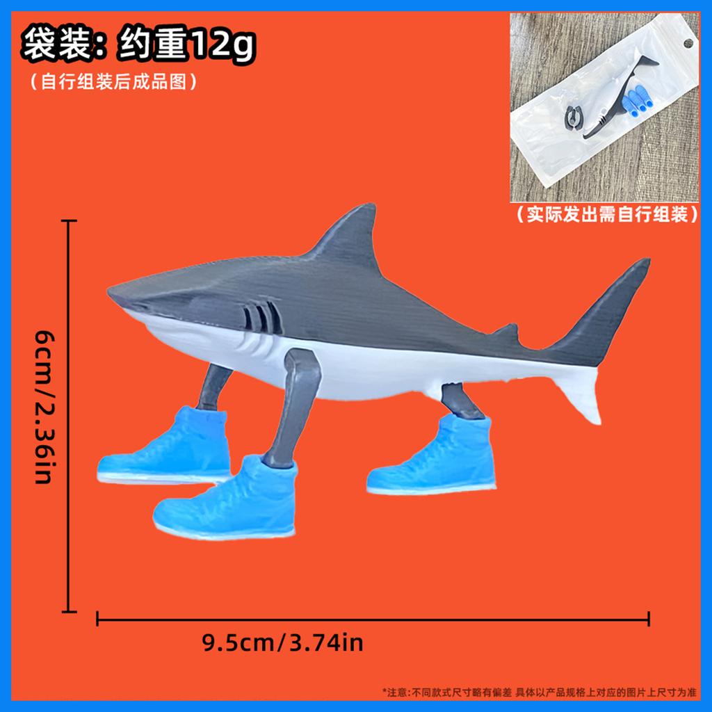 TungTungTungSahur Shark Figurine Figure Brainrot Figure Desktop Decoration Tralalero Tralala Figure Ornament Funny Doll 3D Print