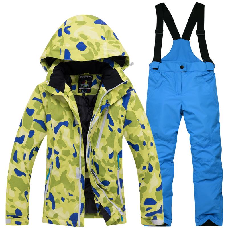 Kids' Warm Winter Ski Suit: Thickened Jacket for Boys & Girls