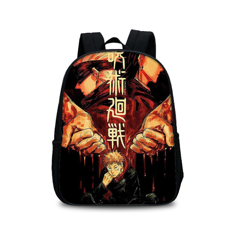 Jujutsu Kaisen Backpack With Polyester Material And Spacious Design For Students And Daily Use