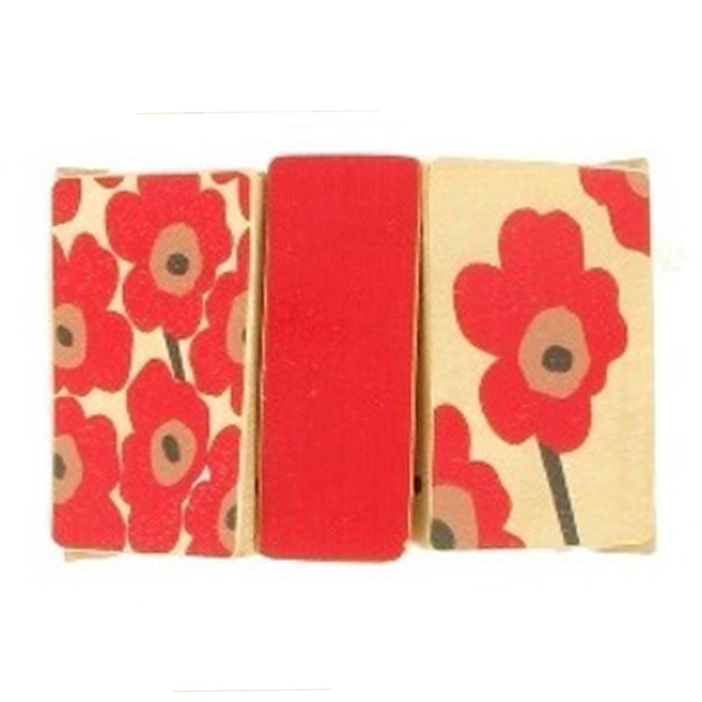 Les Trésors De Lily [R4299] - Handmade Bracelet 'Mistinguette' Red Beige (Sakura) - 45 Mm