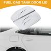 Fuel Tank Door Cap for Honda Accord 2023-2025 Oil Tank Filler Door Cap Adhesive Type Chrome Silver Tone ABS Fuel Filler Door Gas Cap