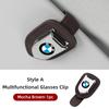 New Car Glasses Case Sun Visor Glasses Holder Sunglasses Holder For BMW M Power X1 X3 X4 X5 X6 X7 F10 F20 F30 G20 G30 F15 F