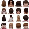 Reborn Doll Wig Cap with Long Straight Hair and Blunt Bangs