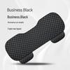 Universal Nappa Leather Car Seat Cushion: Star Embroidered, Backless, Non-Slip, Three-Piece Set