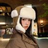 Cold Resistant Winter Pilot Hat Keep Warm Lei Feng Hat Multifunctional Plush Cycling Hat  Men