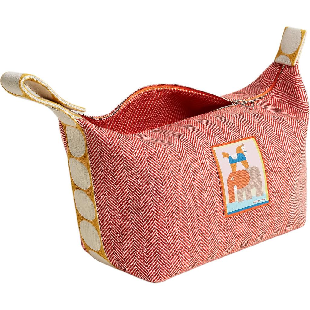 Hermes 26 Silver Buckle Wool Travel Storage Bag Women bags Gravel H104363MV01