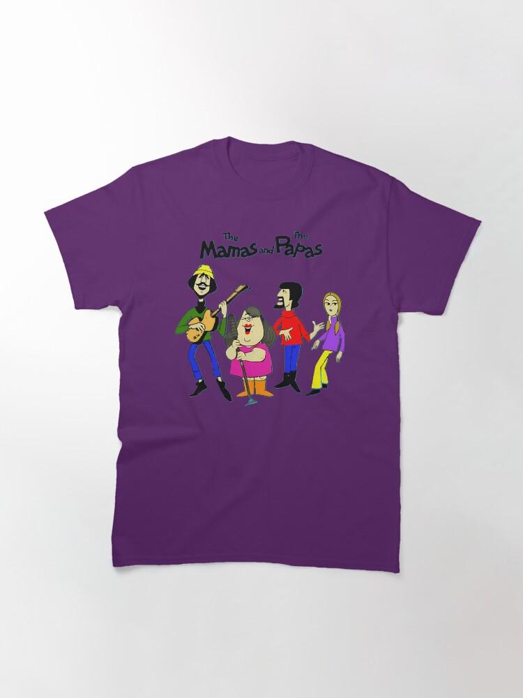 The Mamas & The Papas Four Band Members Cartoon Character Classic T-Shirt