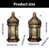 Floor Standing Candle Holder Handmade Iron Moroccan Type Wind Lantern for Ramadan Home Decoration and Celebrations