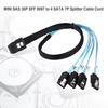 Mini Splitter Cables 36-Pin To 4 SATA 7-Pin SAS SFF-8087 Internal Hard Drive for Households Computer Safety Parts