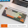 Free Wolf M87 Dual-Mode Wireless Bluetooth Silent Gaming Keyboard with Russian Keys