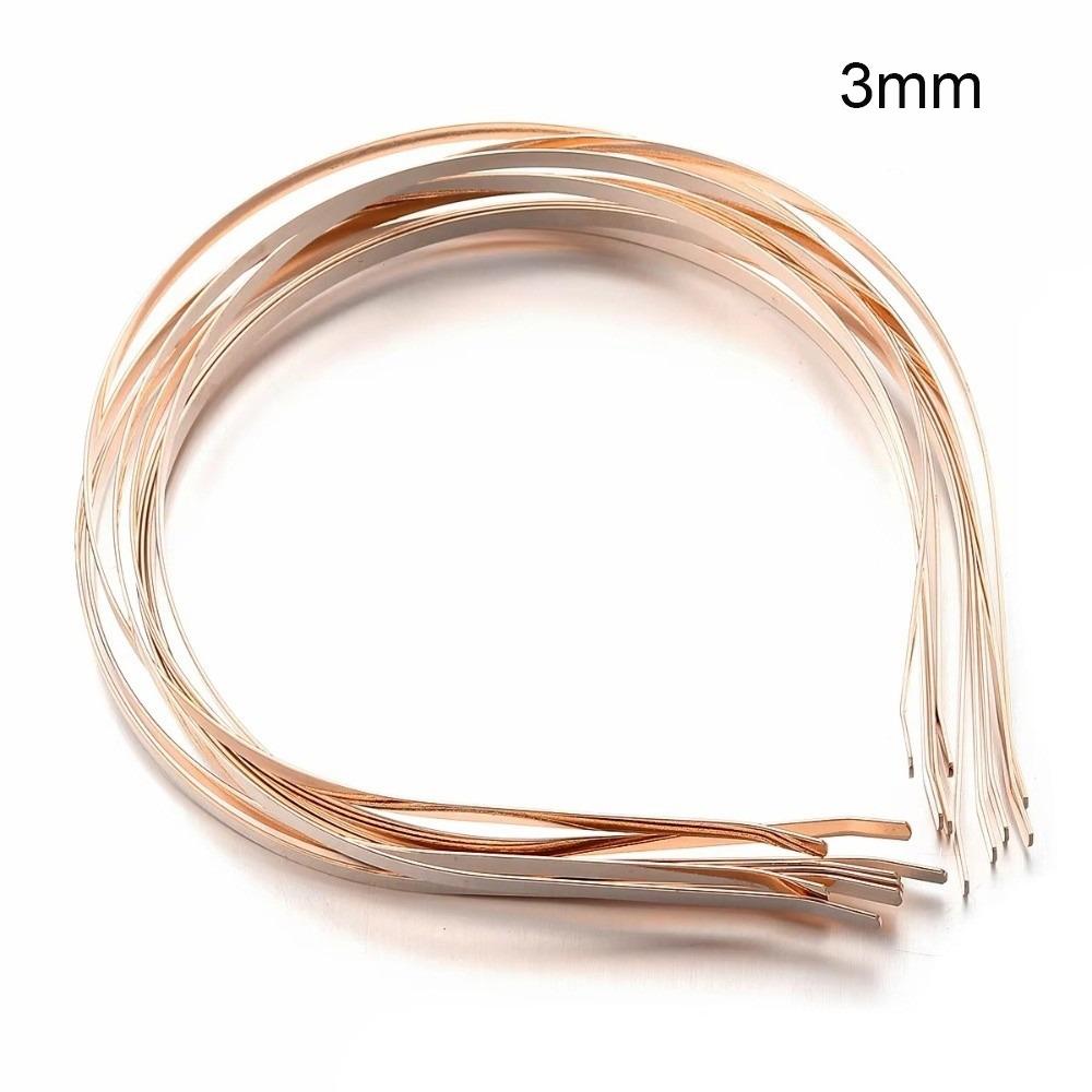

10pcs/set Useful Metal Metal Headband 3-7mm Simple Design Head Hoop Base Hair Fixing Head Band Hairwear DIY Crafts