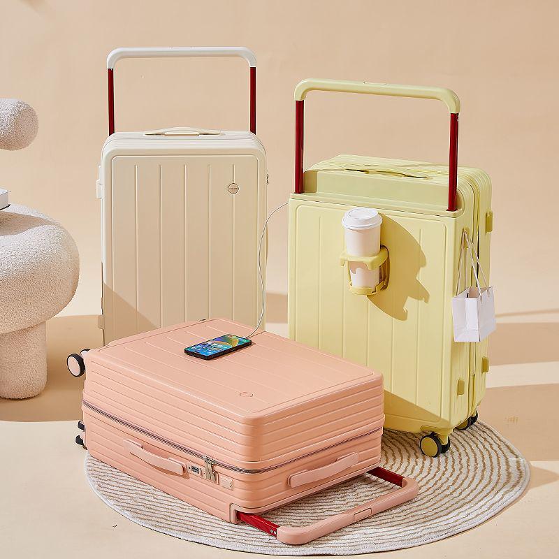 Multifunctional Large-Capacity Suitcase with Wide Handle and Combination Lock for Travel