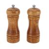 2PCS Wood Pepper Grinder   Coarseness Efficient Grinding Pepper Mills Shakers for Kitchen Supplies