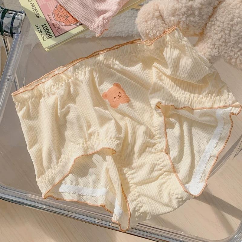 Summer Thin Plus Size Women Panties Simple Sweet Comfortable Breathable Soft Underwear