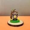 Solar Dancing Monkey Toy Solar Powered Swing Monkey Cute Animal Desktop Ornaments Cartoon for Car Interior Decoration