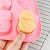 6 Cavity Snowman Silicone Baking Mold Creative DIY Cake Mold Nonstick Flexible Chocolate Fondant Mold for Baking and Candy Making