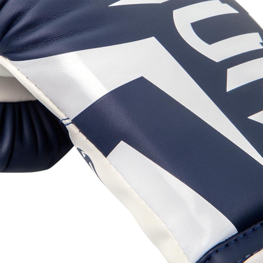 VENUM Elite Boxing Gloves (Navy Blue/White) (14oz)