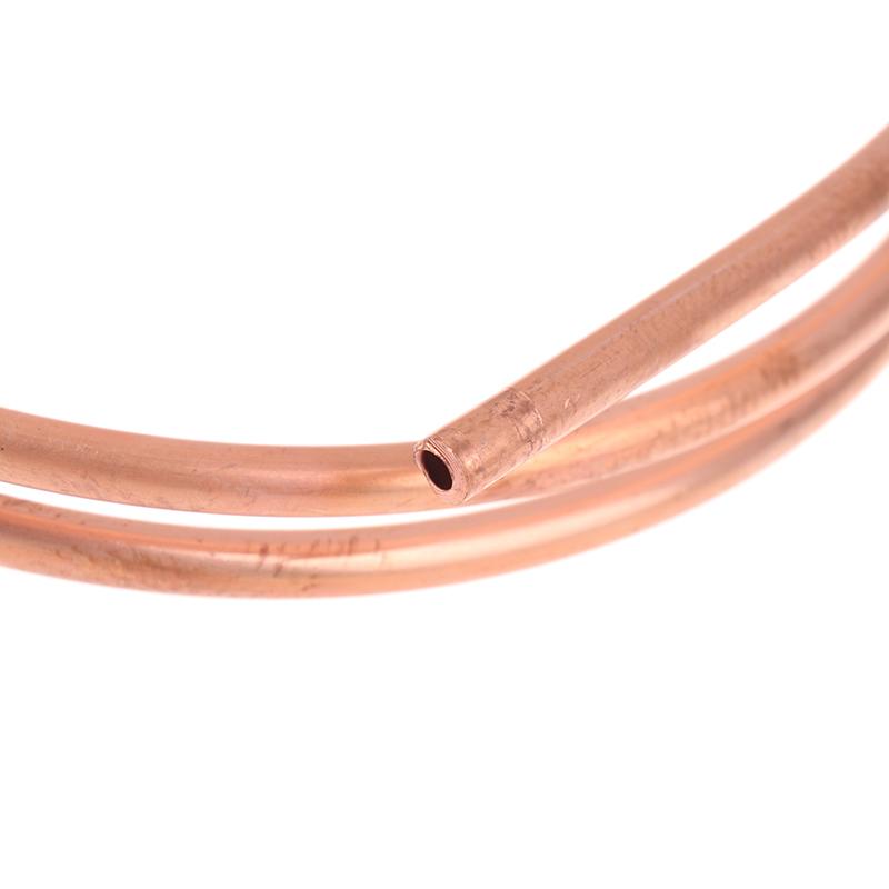 1Meter Copper Soft Copper Tube Coil Od 1.6~5.0Mm Id 0.5~1.0Mm Pure Coppers Wire Pipe Airs Conditioner Cooling Diy Crafts