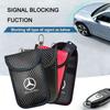 D4Car Key Case Signal Blocker Bag RFID Shielding Pocketor Bag For Mercedes Benz GLC CLE CLA GLB GLS W177 W205 W213 W222 Stickers