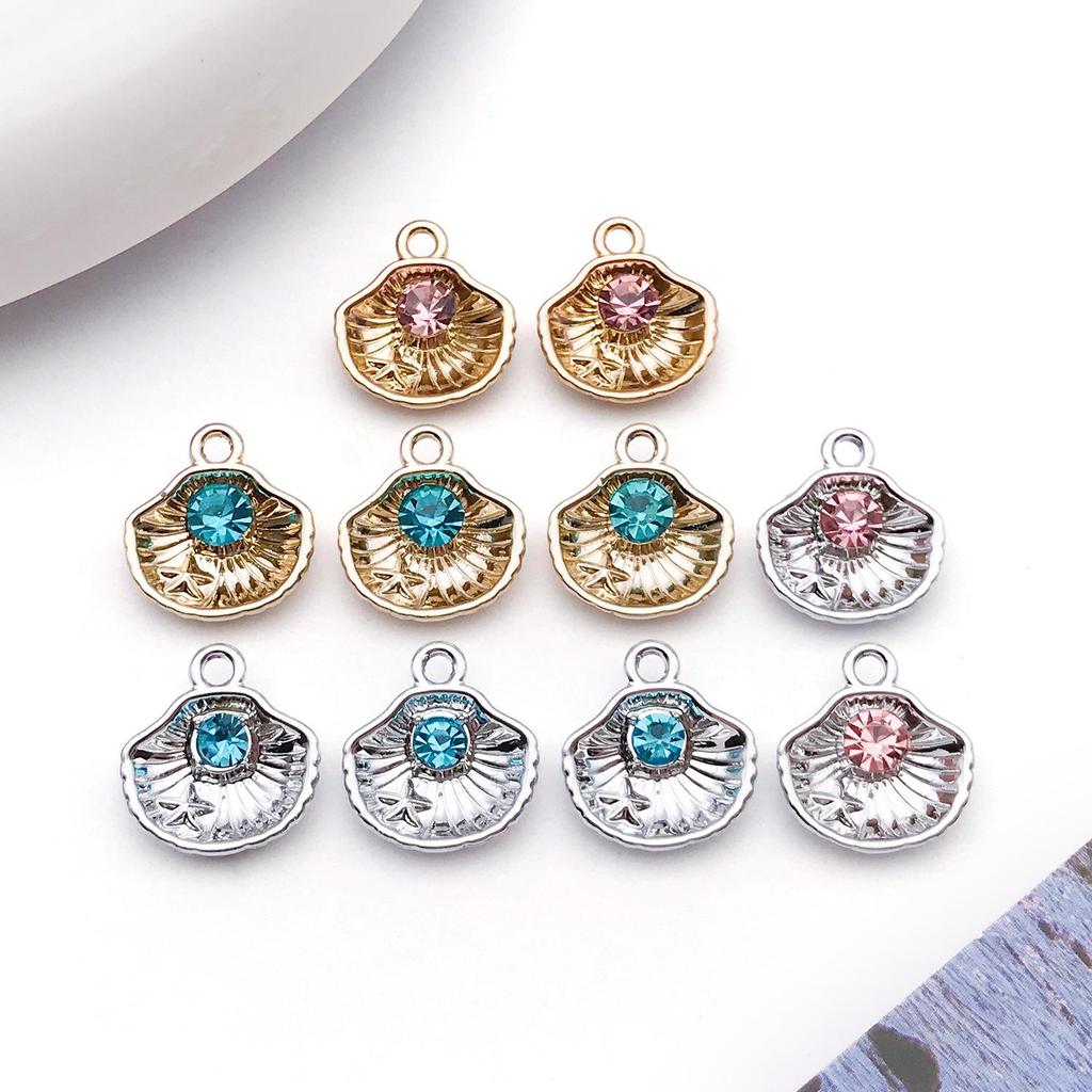 Iridescent Ocean Pig Pendant Sticker for DIY Jewelry: Earring, Necklace, Bracelet, Keychain