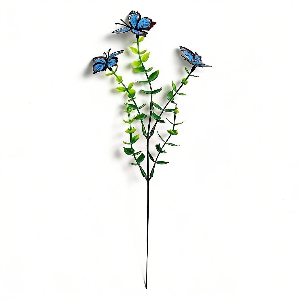 New 3D Printing Artificial Butterfly Flowers Multi-Bloom Pink Artificial Faux Plants Plastic Fake Flower Indoor Decoration