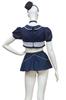 Clearstone Royal Nudie Cosplay Halloween Premium Police Costume, Women's, Navy