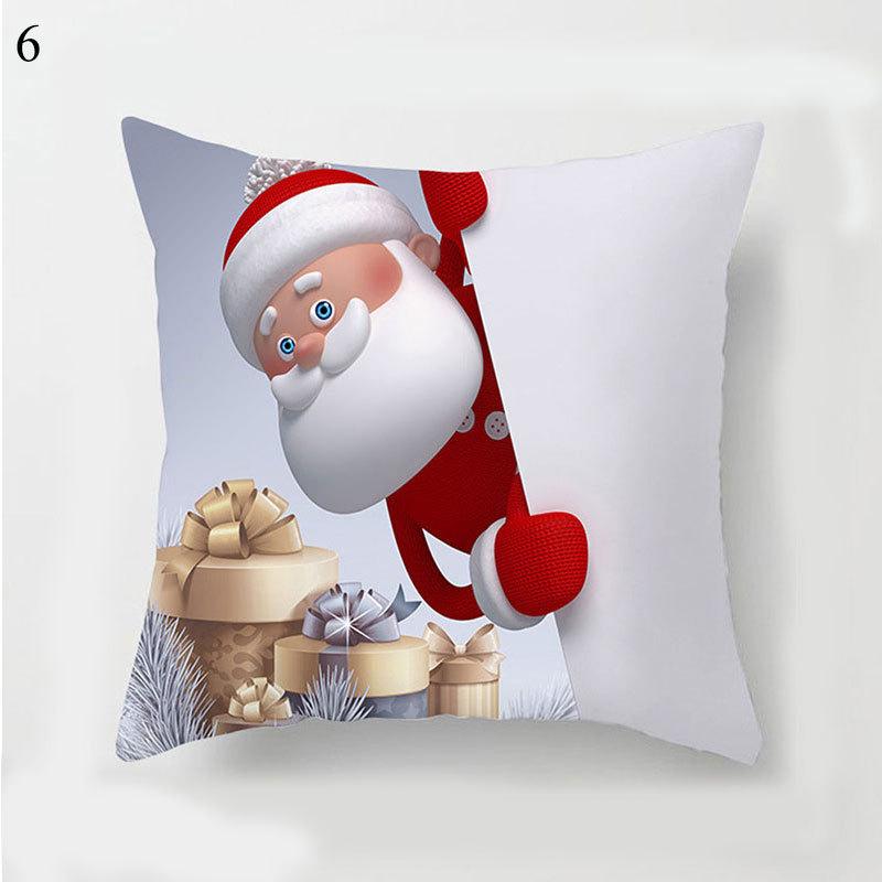 

Новый Санта Клаус Снеговик Милая Наволочка Рождественский Подарок Дверь Автомобиль Подушка Подарок на День Рождения для Девочек 45 * 45Cm [without core]