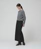 MUSEE [Essentiel] Aubier Minimal Wool-Blend Long Maxi Skirt_Black