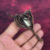 Lemon Chrysoprase Pendant Gemstone Pendant Copper Wire Wrapped Handmade Jewelry