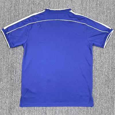 Klassisches Vintage 98 Brasilien Auswärts Kurzarm Fußballtrikot S-2XL